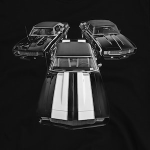 American Muscle Chevy Camaros SS L78 Z28 T-shirt 100 % coton