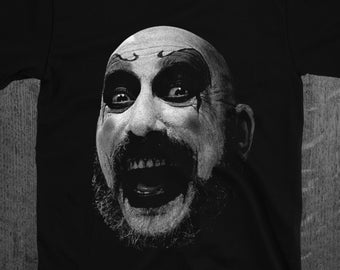 Camiseta de la película de terror "La Casa de los 1000 Cadáveres" del Capitán Spaulding Cutter