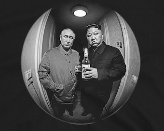 Party Hard Kim and Putin T-shirt, Kim Jong Un and Vladimir Putin tee, Funny Meme Tee