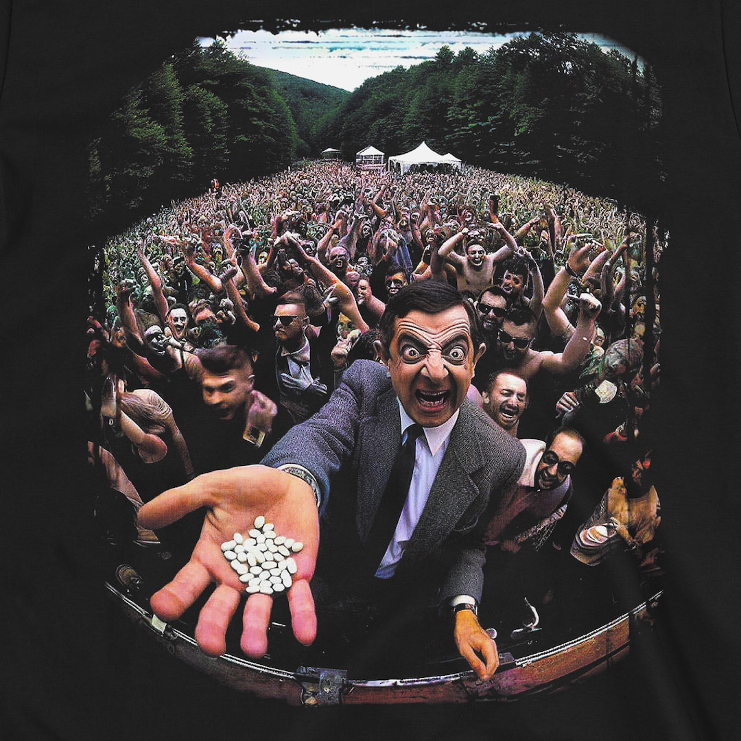 Mr Beans Party T-shirt Trippy Funny Tee