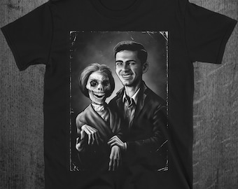 サイコTシャツ：ベイツ家のポートレート、ヒッチコックのホラー映画T