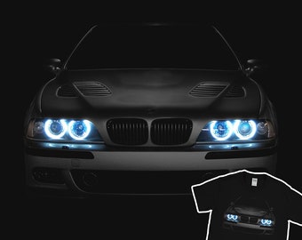 Beemer E39 M5 Scheinwerfer Glow Tee - S62 V8 Motor Bimmer