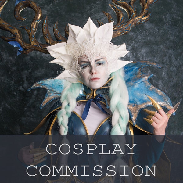 Custom cosplay commission, Cosplay costume, Cosplay props, Fantasy cosplay, Winter Queen  cosplay, Cosplay pattern, Custom costume