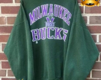 Vintage NBA Milwaukee Bucks Logo Sweatshirt, NBA Basketball Shirt, 2022–23 Basketball, Unisex T-shirt Sweater Hoodie