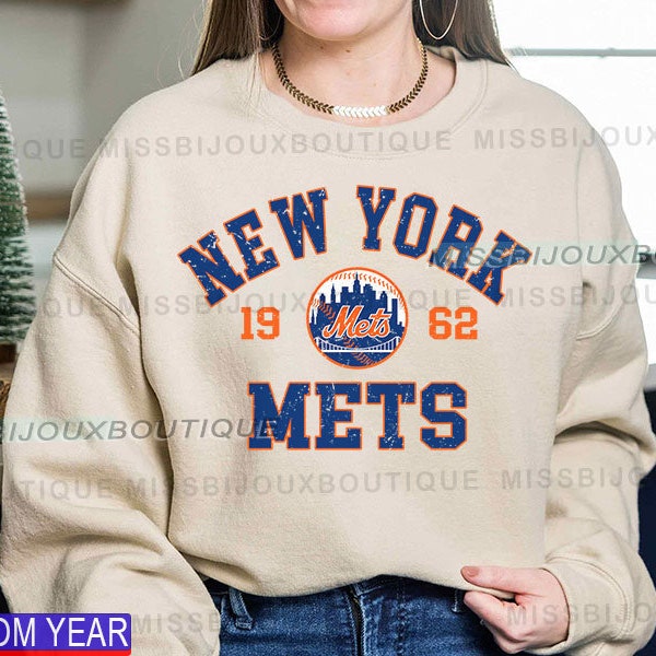 Vintage New York Mets Sweatshirt | New York Baseball Shirt | New York EST 1962 Sweatshirt | Vintage Baseball Fan Shirt