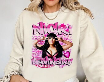 Retro Nicki Lewinsky Airbrush Style Shirt, Nicki Shirt, Nicki Minaj Tour Shirt, Pink Friday Shirt