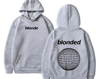 Blonde Hoodie, Streetwear Hoodie, Blonded Hoodie, Y2K Hoodie, Aesthetic Sweatshirt, Words on back Hoodie, Music Hoodie, gifts for friends