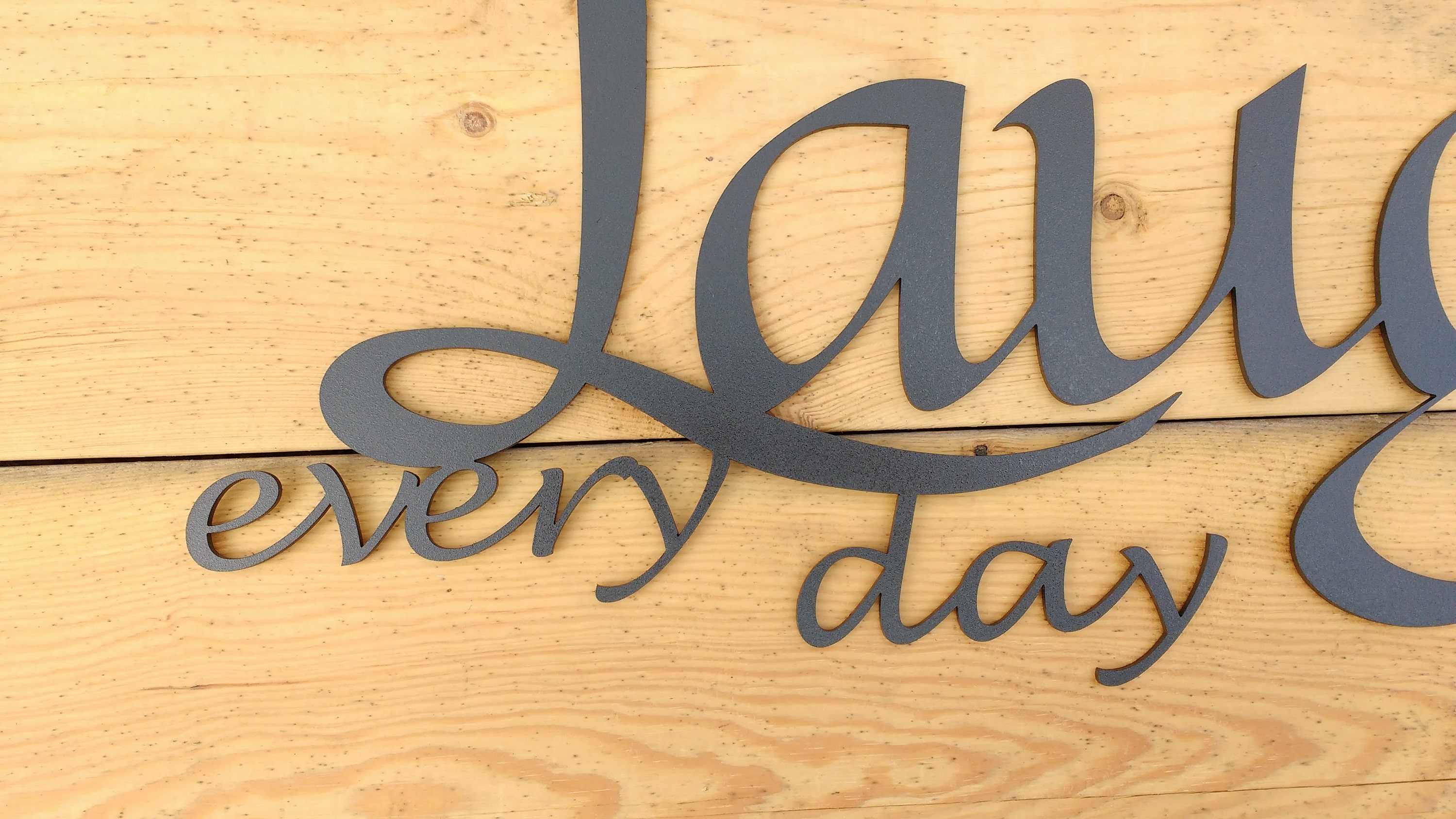 Metal Wall Art Words Live Laugh Love Wall Decor Etsy