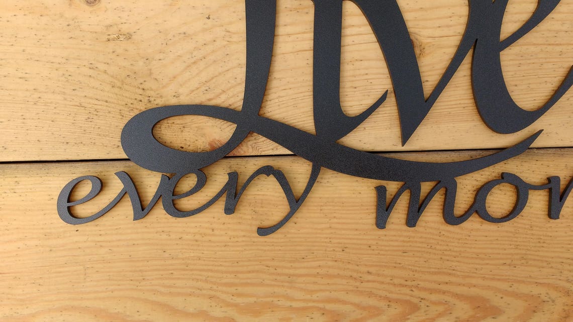 Live Laugh Love Metal Wall Art Words Wall Decor Etsy