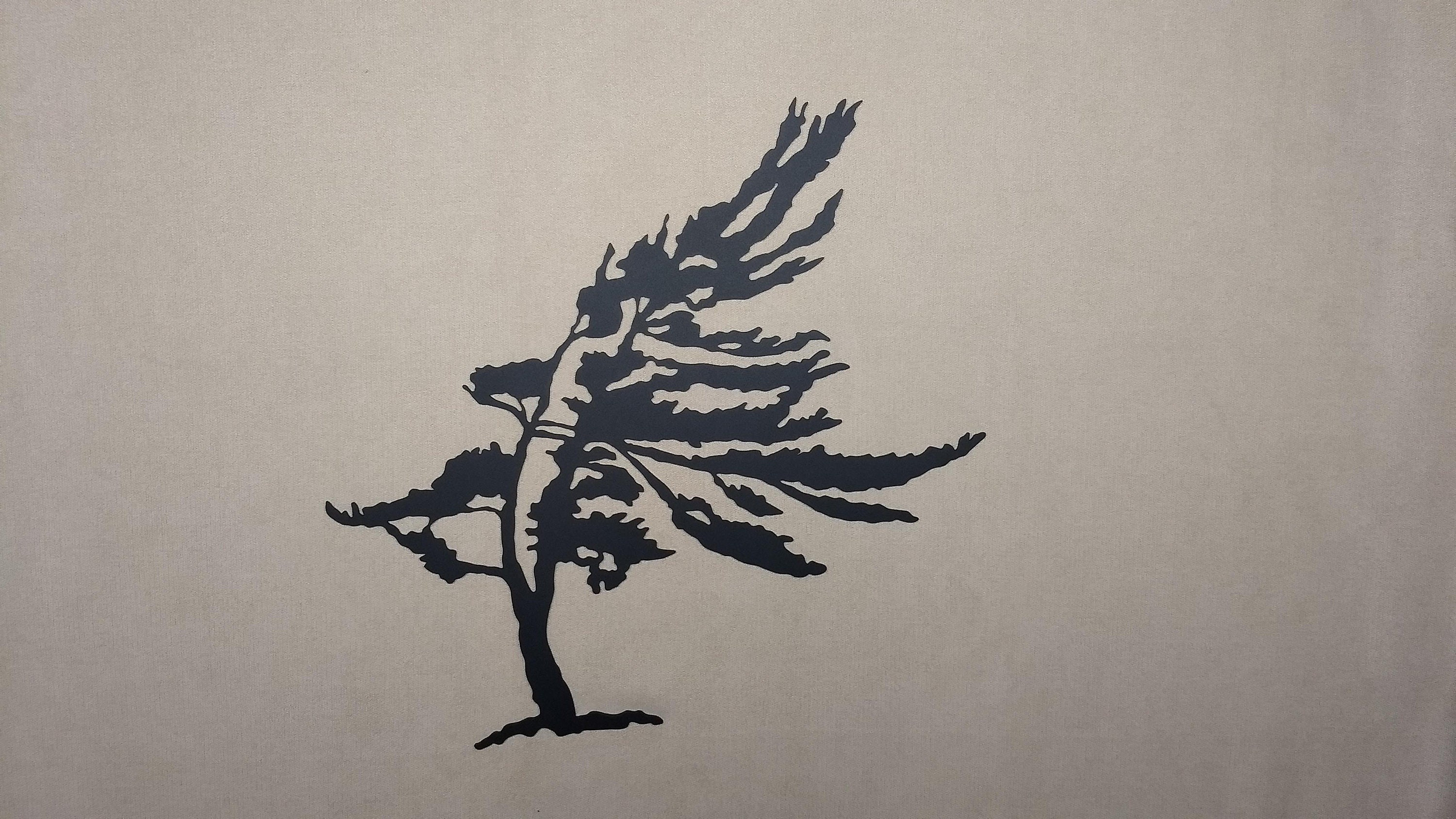 Windswept Tree Metal Wall Art Metal Tree Scenic Decor Etsy