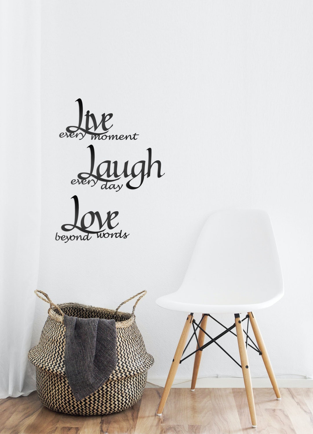 Live Laugh Love, Metal Wall Art, Words, Wall Decor Etsy