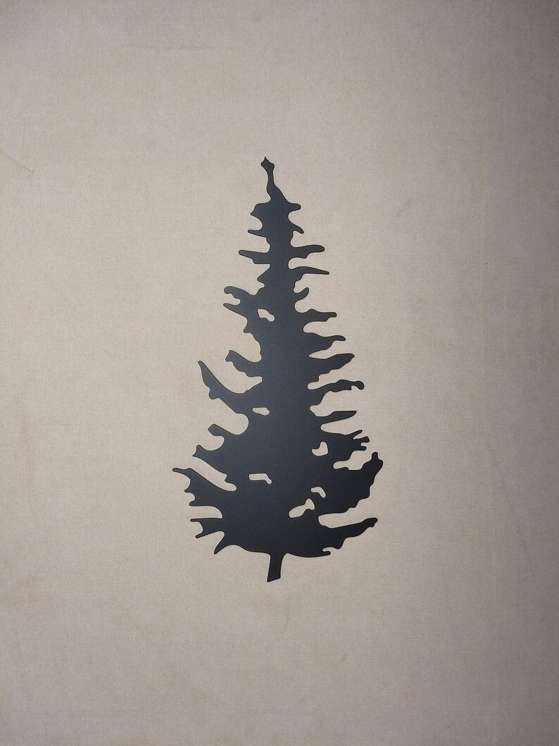 Evergreen Trees Metal Wall Art Metal Tree Scenic Etsy