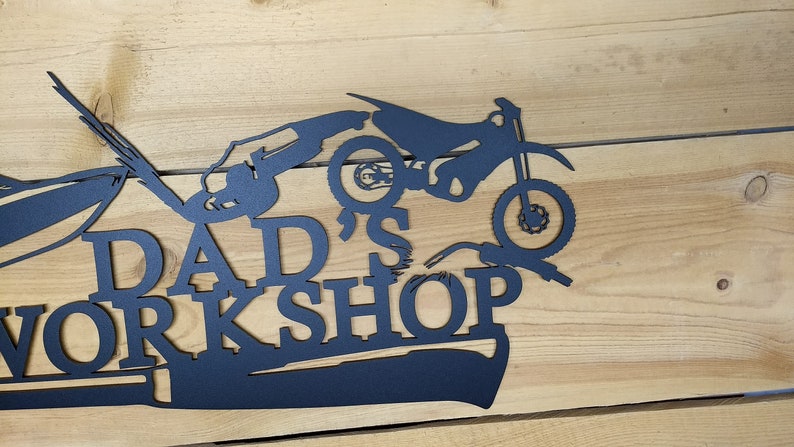 Dad's Workshop, Garage, Sign, Tools, Powersport image 5