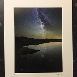 Mirror, milky way astrophotography print