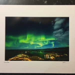 Lauvsnes Sleeps, northern lights landscape print