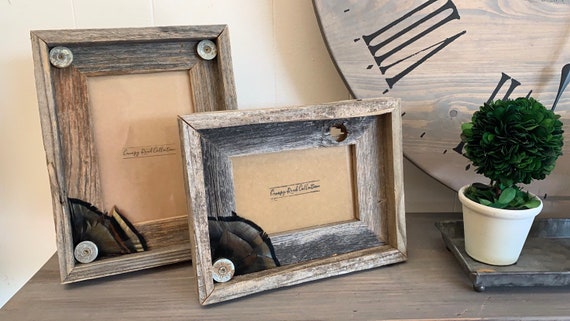 Turkey Feather Picture Frame Barn Wood Shotgun Shells - Etsy