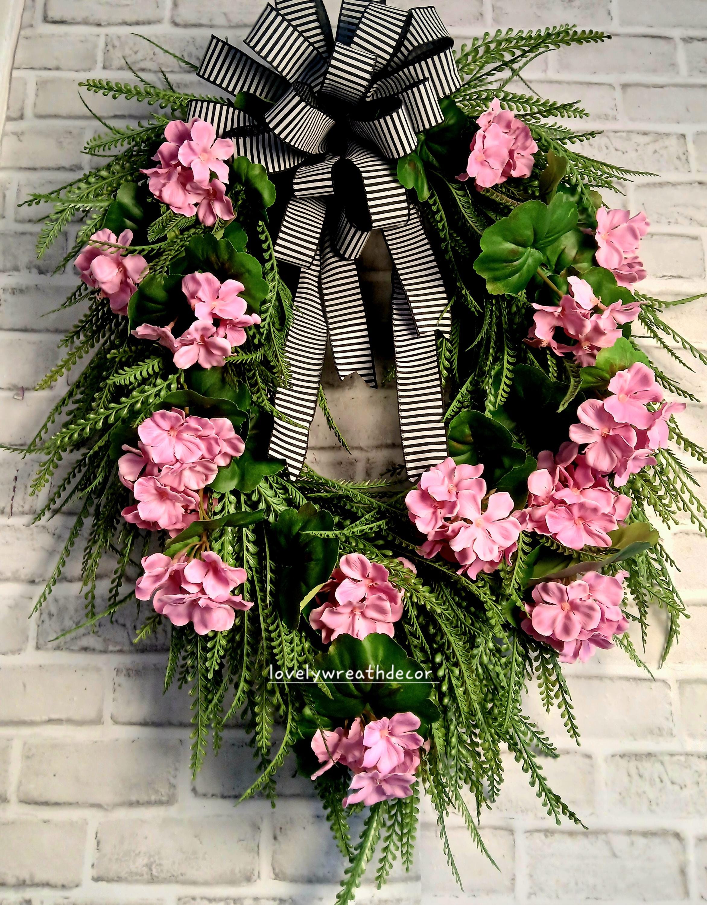 26 Inch Long Grass Beaded Wreath , Mothers Days Wreath ,summer Wreath ...