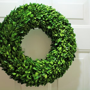 Sold Out 14 or 16 inch Boxwood Wreath ,Farmhouse wreath, indoor wreath ,Round Boxwood , Year round Wreath ,summer wreath, front door wreath