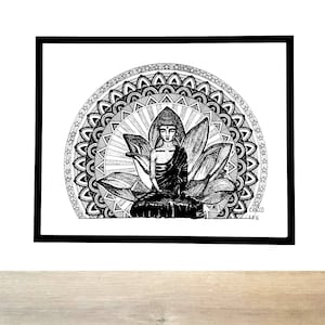 BOUDDHA / BUDDHA - buddha wall art, buddha decor, buddha wall decor, buddha poster, zen decor, buddha art, buddha thai decor, zen poster -