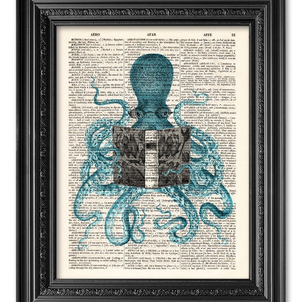 Octopus Print - Etsy