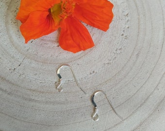 Crochets boucles d'oreilles en argent 925, fibule en argent 925