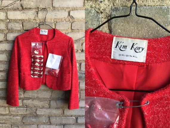 Kim Kory Vintage Blazer Jacket with DIY Appliques