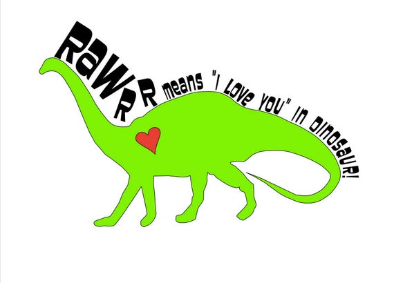 Rawr significa Te amo en el archivo digital de - Etsy México Rawr significa Te amo en el archivo digital de - Etsy México