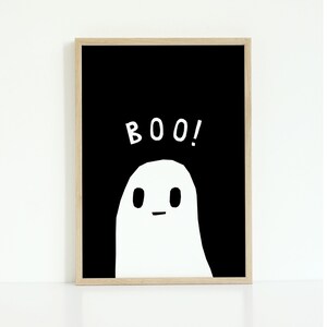 Halloween Decor, Ghost Boo Print, Printable Halloween Decoration, Fall ...