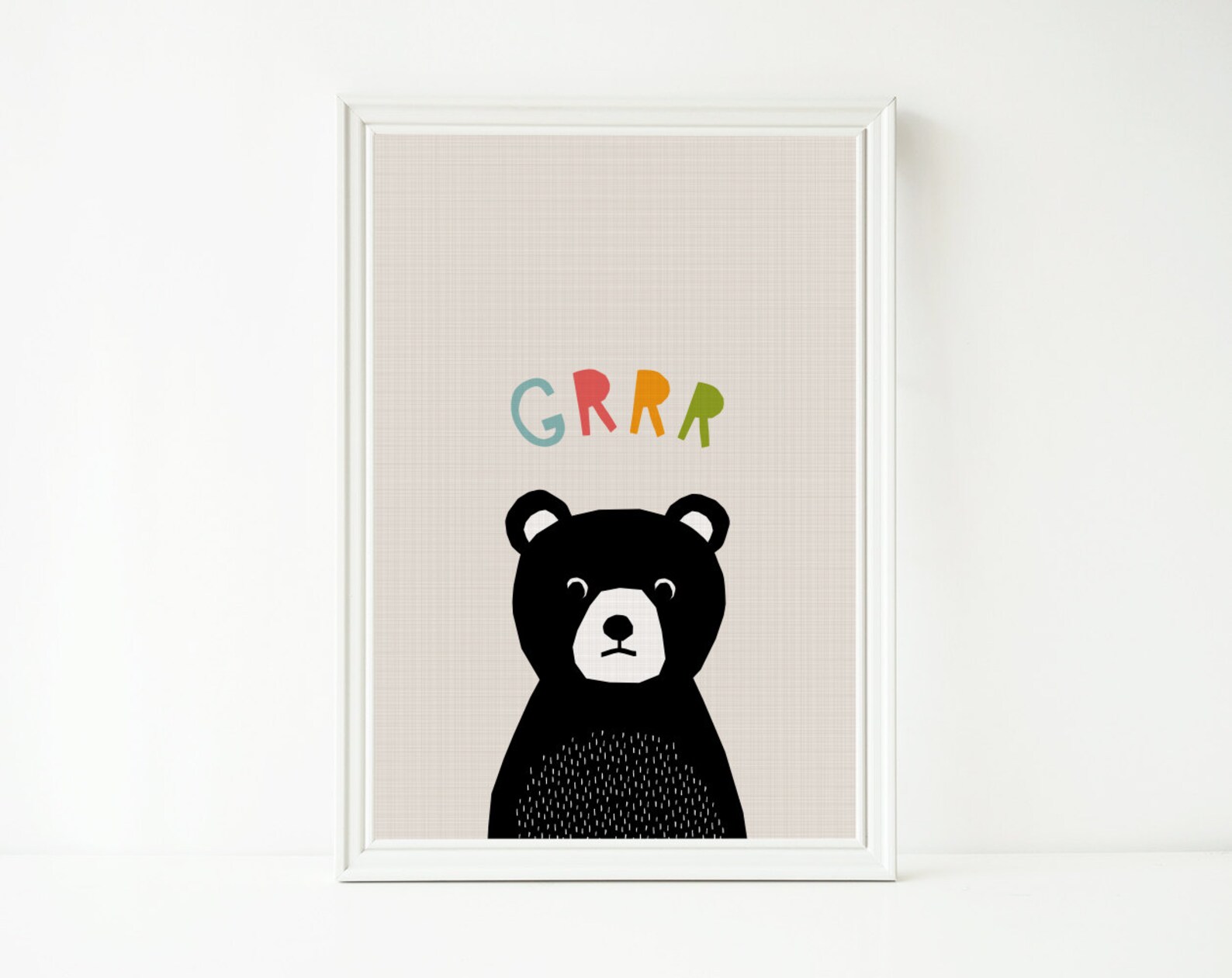 Nursery Decor Baby Boy Wall Art Printable Bear Print Etsy