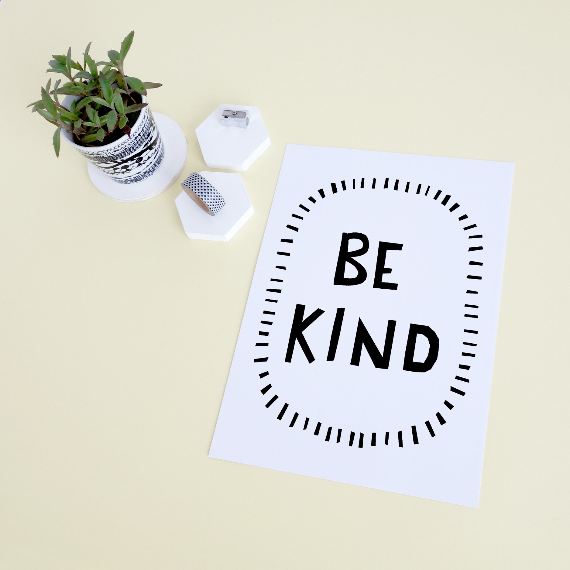 Be Kind Print Be Kind Wall Art Be Kind Home Decor Black and Etsy