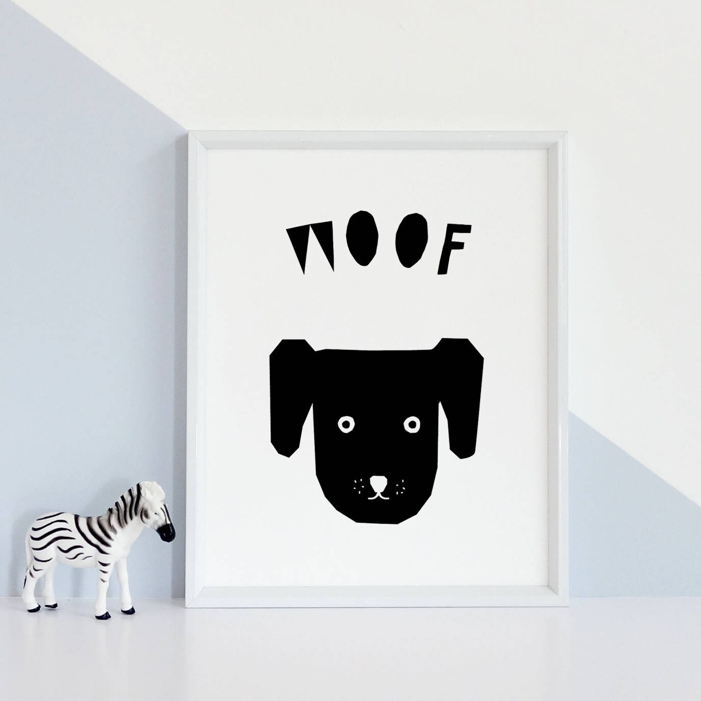 Printable Wall Art Nursery Dog Print Dog Wall Art Black and Etsy