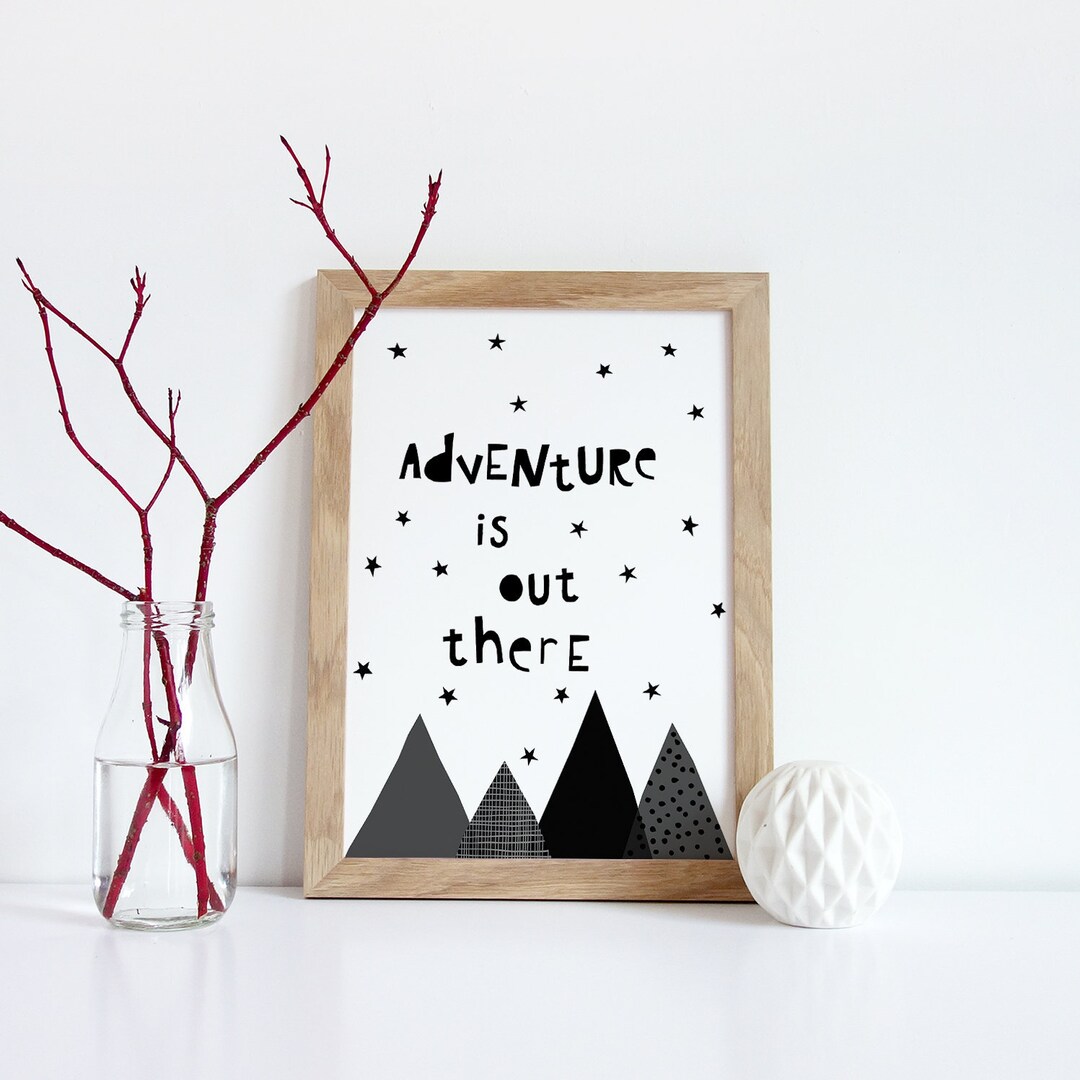 Adventure is Out There Print, Adventure Awaits, Nursery Wall Art ...