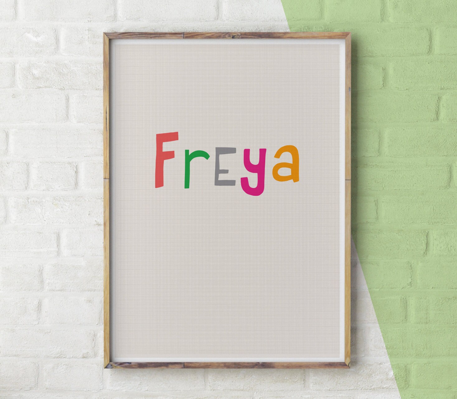 Customised Name Poster Custom Name Art Hand Lettering Etsy UK