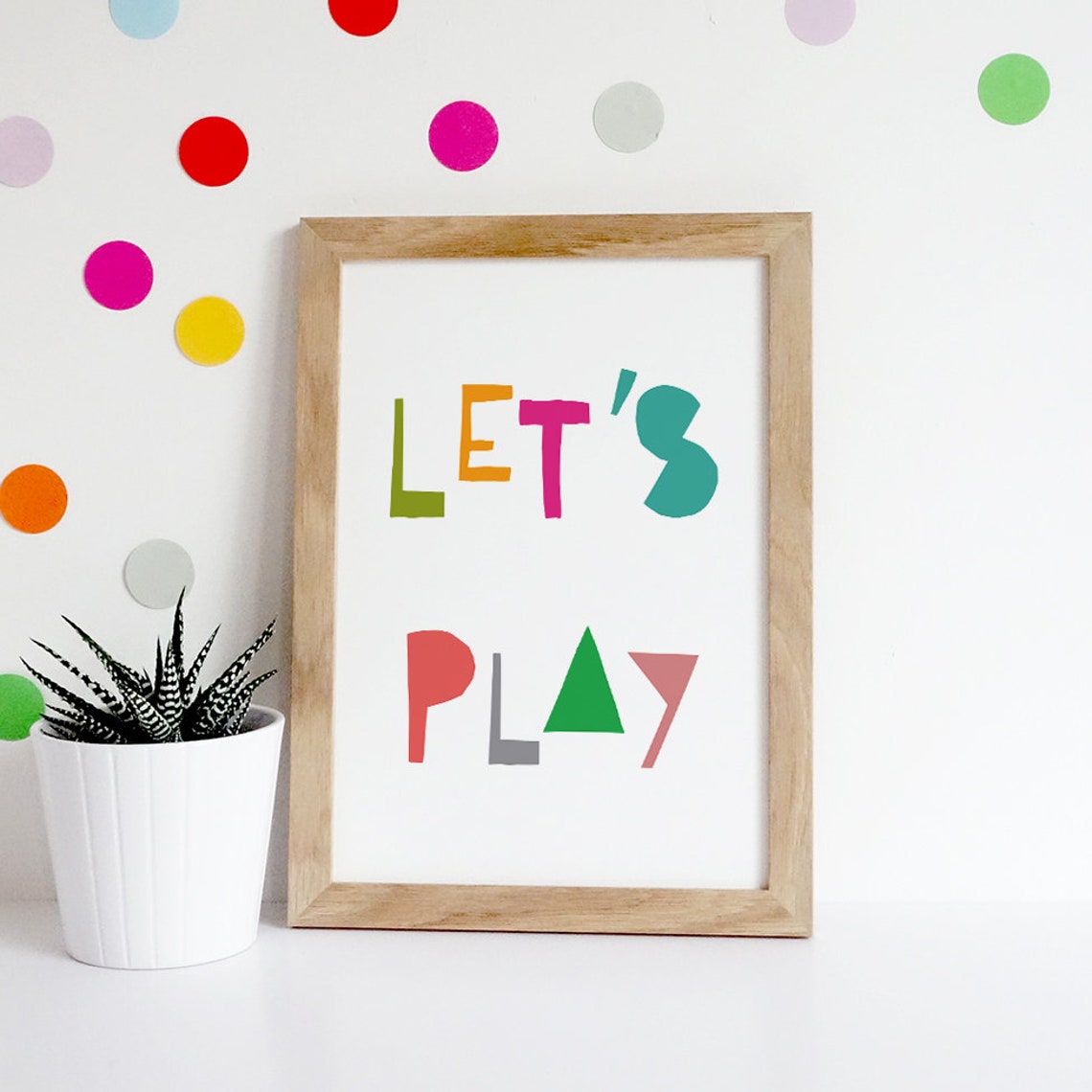 Lets Play Playroom Sign Printable Art - Etsy UK