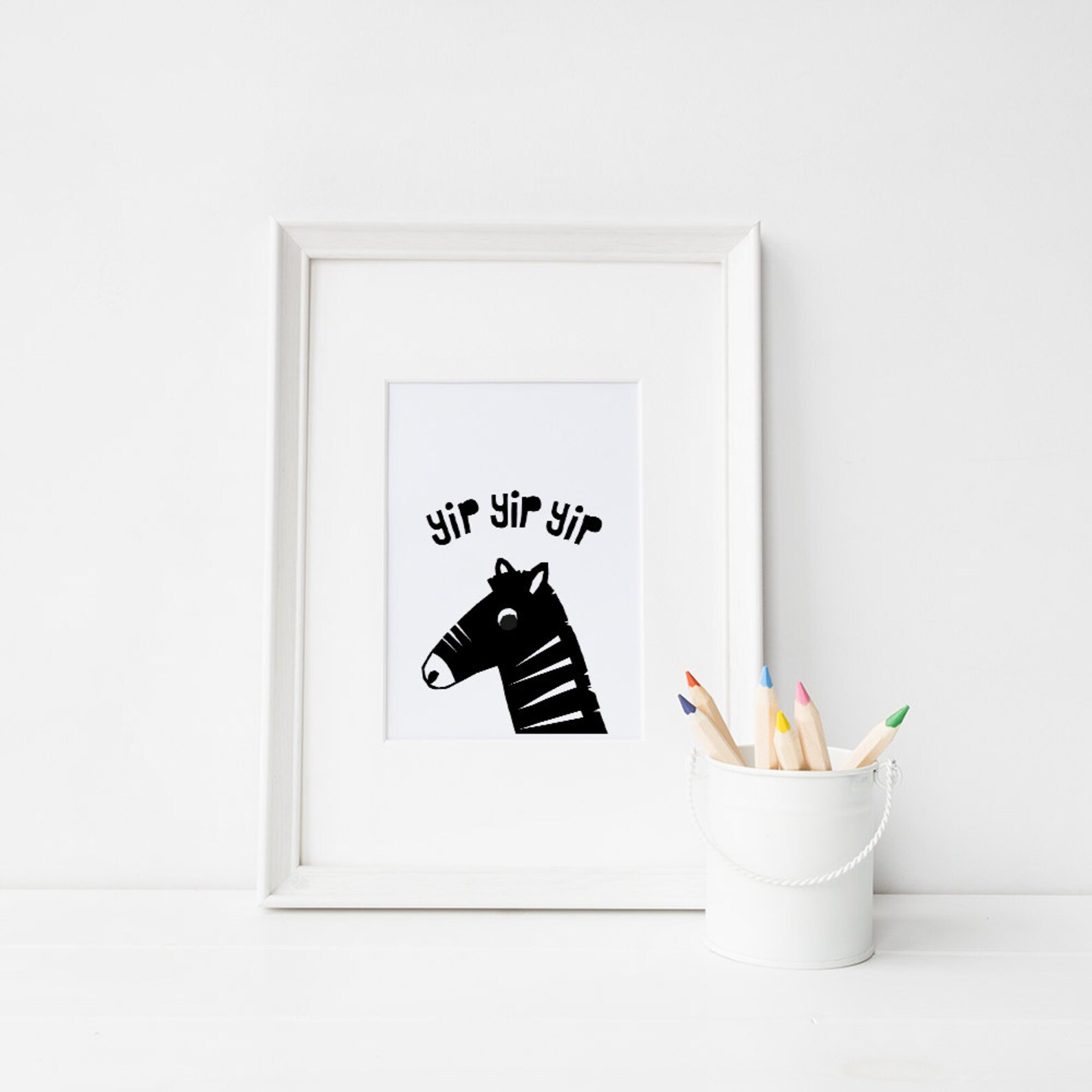 Zebra Print Nursery Animal Print Wall Art Kids Room Etsy