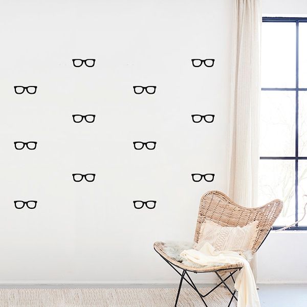 Wall Eyeglass Decals Etsy