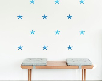 Starfish wall decor - Vinyl Wall Decals - Beach wall decals - Starfish wall art