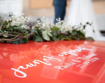 Jeunes Mariés French Wedding Car Decal • Personalized Just Married Vinyl