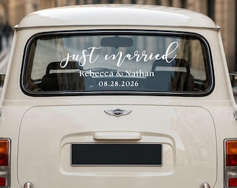 Just Married Sign - Custom Wedding Car Sticker
