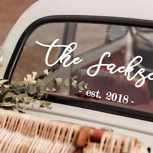 Anniversary decorations - Wedding Car Sticker