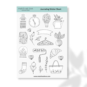 Stickervel voor dagboek - scrapbookingstickers met winterthema