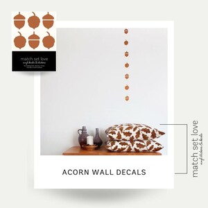 Fall home decor - Wall stickers - Fall decor - Acorns