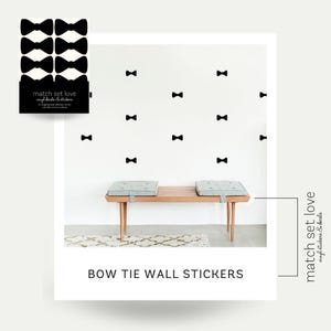 Bow wall decal - Nursery wall decals - Bow Tie wall sticker -  Vinyl Wall decals - Set of 20