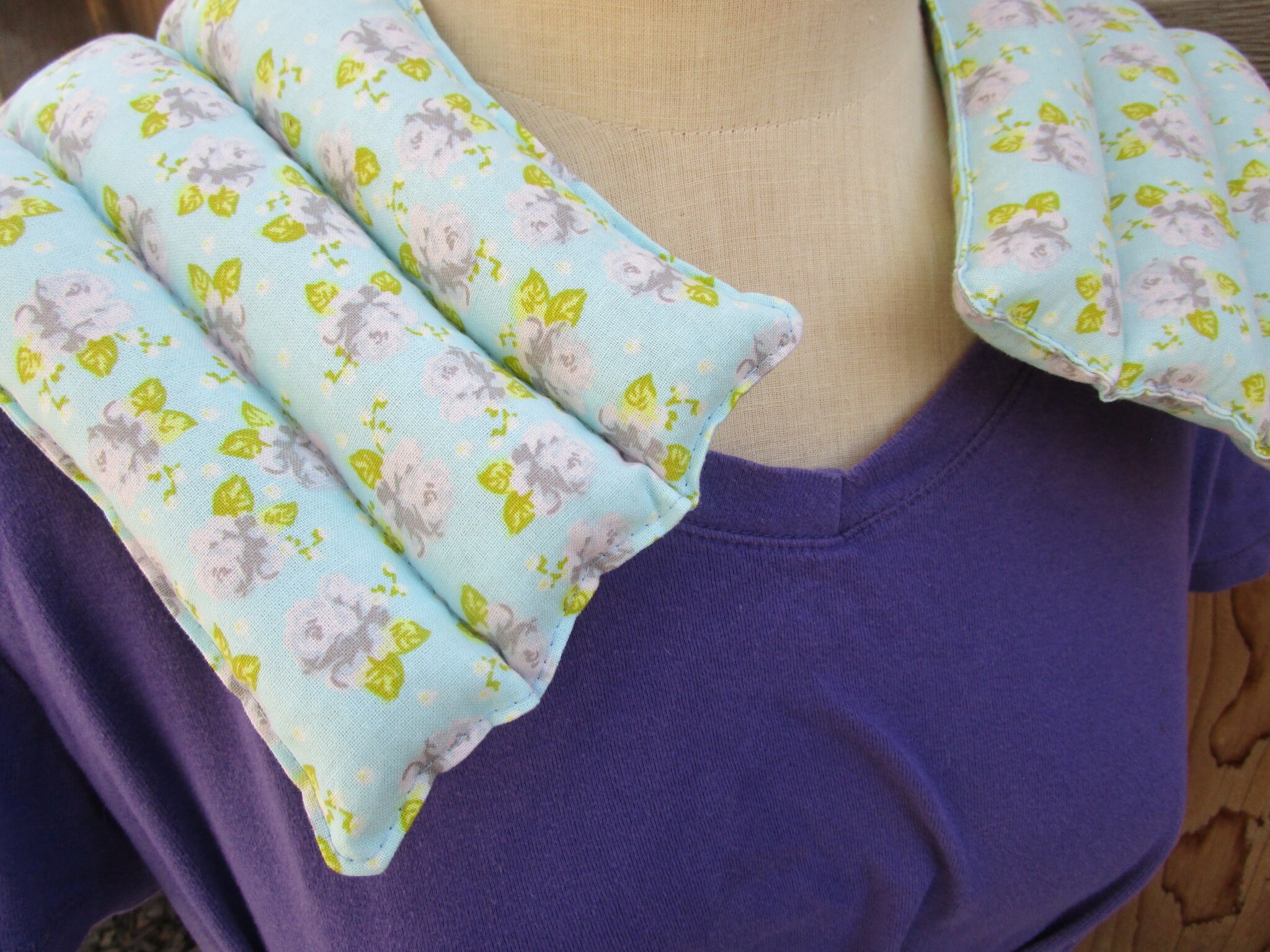 Soothing Rice Filled Neck and Shoulder Wrap. Use Hot or Cold Etsy UK