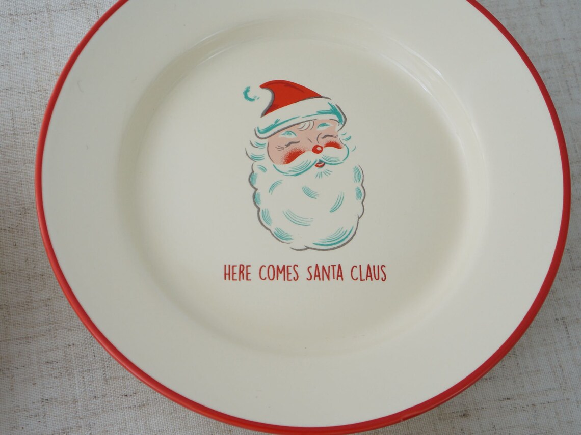 Set of 4 World Market Cost Plus Christmas Retro Holiday Etsy