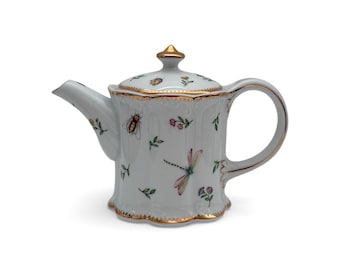 I. Godinger & Co. Primavera Butterfly Porcelain Teapot