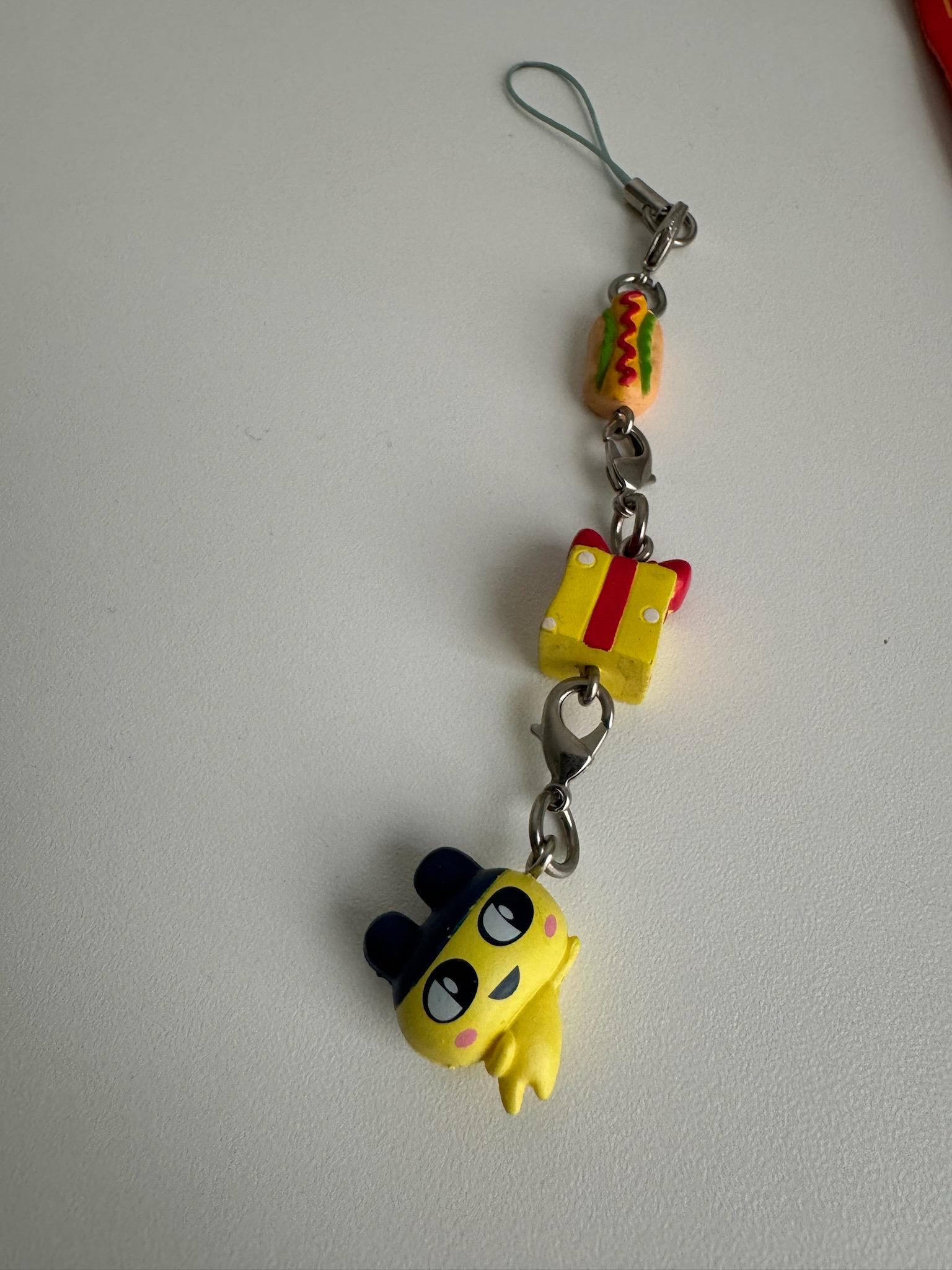 Vintage Super Rare Original Tamagotchi Lanyard Leash Strawberry