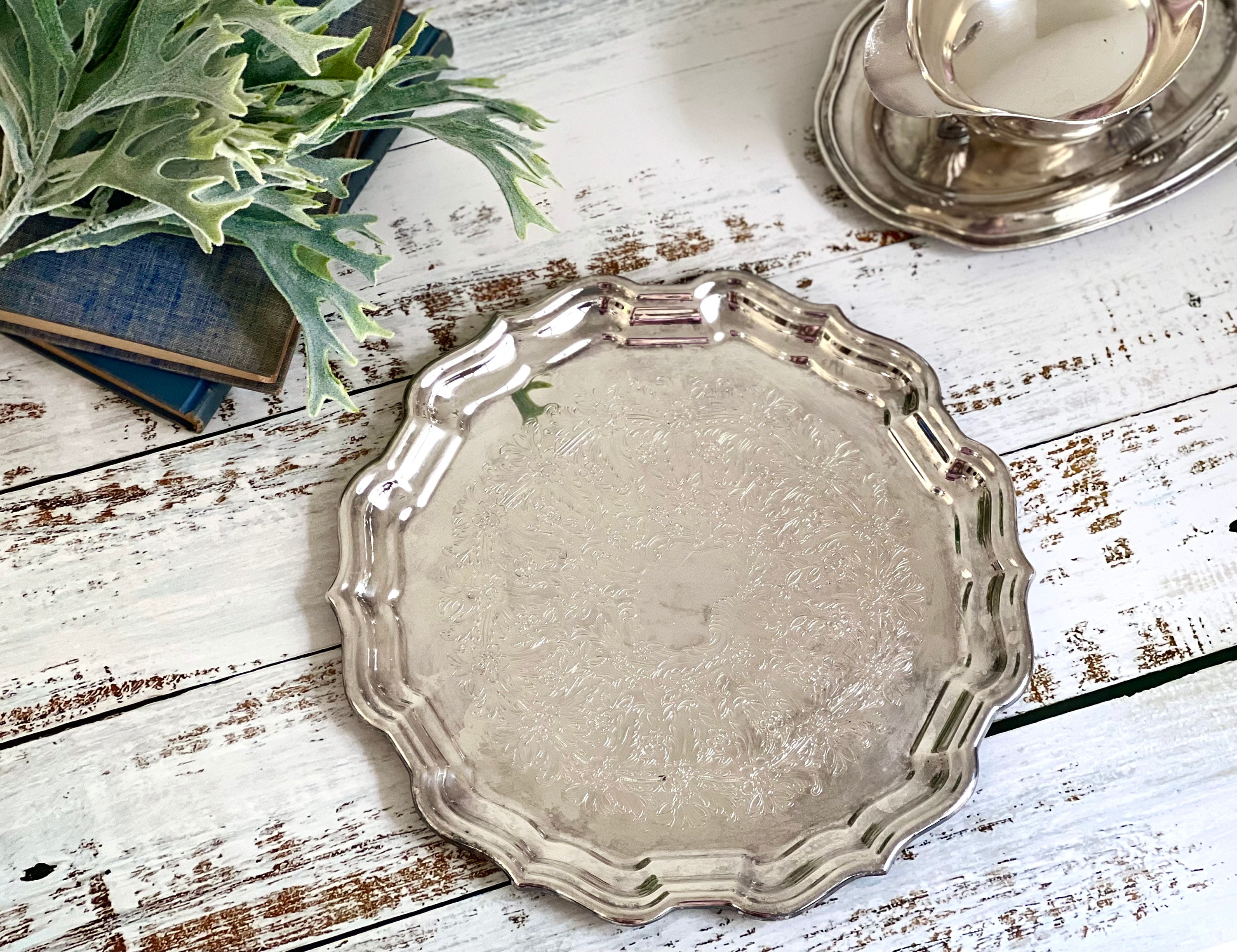 Chippendale silver tray - Etsy 日本