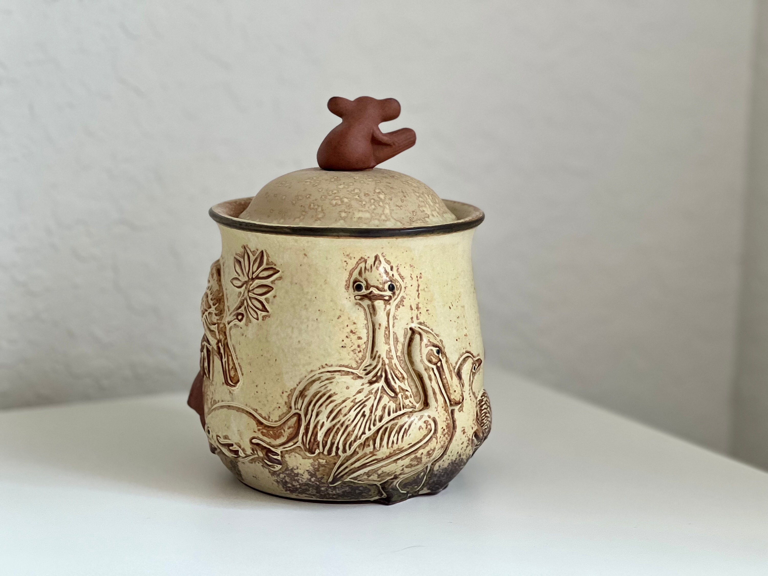 Vintage Gempo Pottery Koala Ceramic Mug Teapot Pitcher Sugar