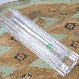 Italy 24% Pbo Kristalcolor Clear Geometry Crystal Vase